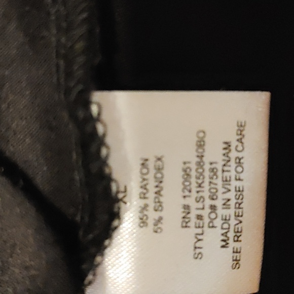 Olive + Oak Black Sleeveless Tank Maxi Dress Sz XL Soft Fit Rounded Hem - Picture 7 of 7